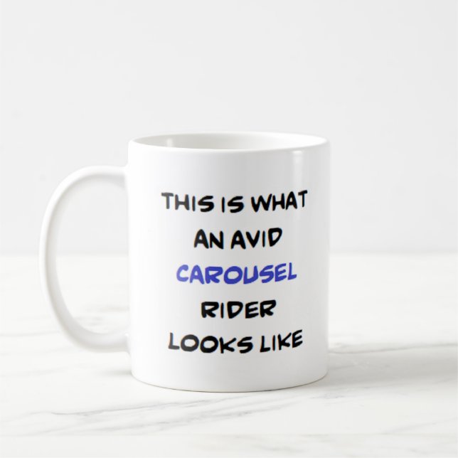 Caneca De Café carrossel rider, ávido (Esquerda)