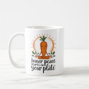 Caneca De Café Carrot de Paz Interior - Arte Comedora Mindígena