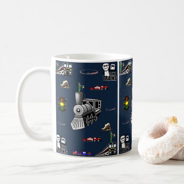 Caneca De Café carruagens (Com Donut)