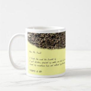 CANECA DE CAFÉ CARTA ABERTA A ROBERT FROST
