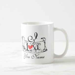 Caneca De Café Carta de amor do vintage