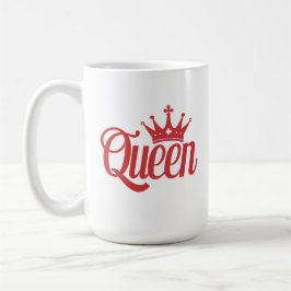 Caneca De Café Carta de Baralho da Rainha Presente Romântico