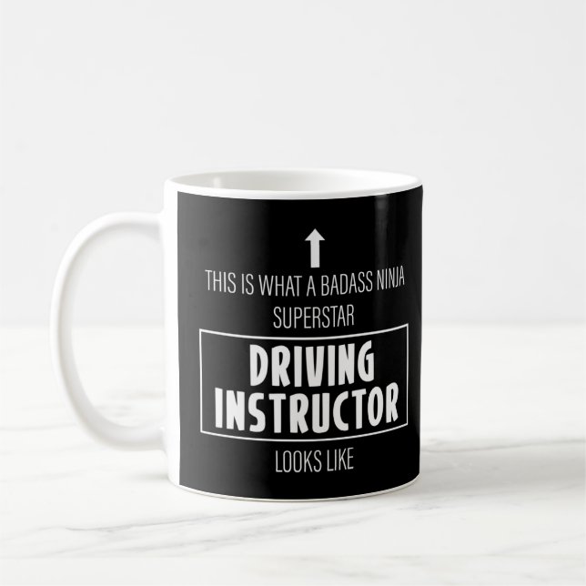Caneca De Café Carta de condução de instrutor (Esquerda)