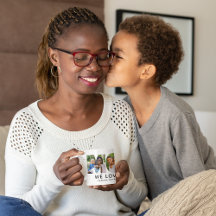 Carta de Foto da Mamãe Moderna Nós Amamos Você