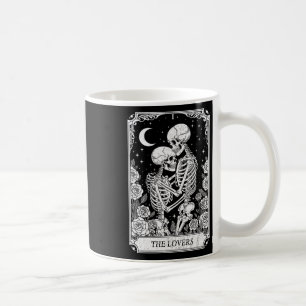 Caneca De Café Carta de Tarot Os Amantes Esqueleto Goth Halloween