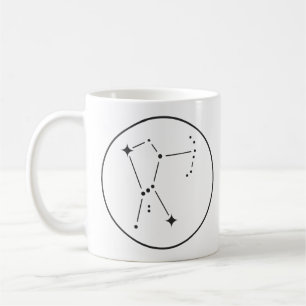Caneca De Café Carta Estelar Minimalista da Constelação de Órion