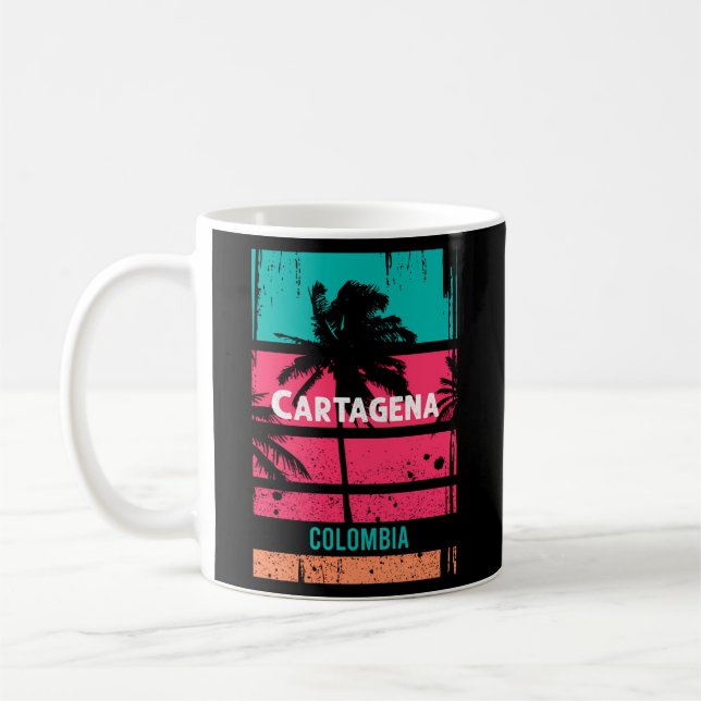 Caneca De Café Cartagena - Lembrete da Colômbia (Esquerda)