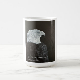 Caneca De Café Cartão Águia Tudo Muda A Vista
