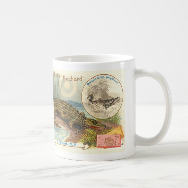 Caneca De Café Cartão antigo de Suchard Chocolat Nicrosaurus (Direita)