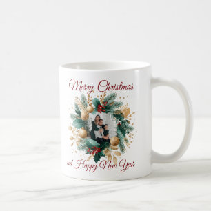 Caneca De Café Cartão com fotos Personalizado de Frota de Natal