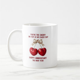 Caneca De Café Cartão de 4º Aniversário, Ornamentação de Aniversá