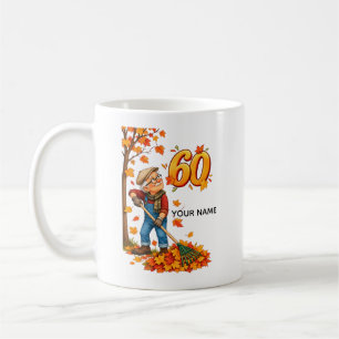 Caneca De Café Cartão de Aniversário de 60 Anos Personalizado de