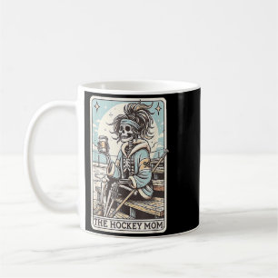 Caneca De Café Cartão de Esqueleto Engraçado de Mãe de Hockey