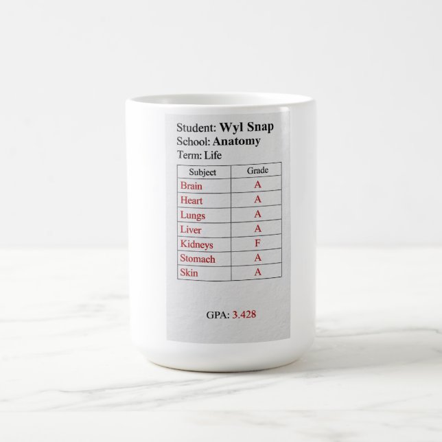 Caneca De Café Cartão de Notas (Centro)