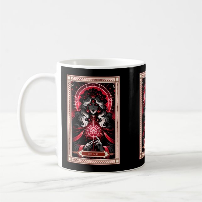 Caneca De Café Cartão de Sra. Claus Tarot (Esquerda)