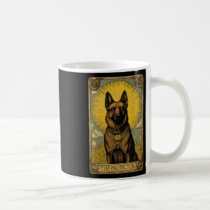 Caneca De Café Cartão de Tarô de Cão german shepherd