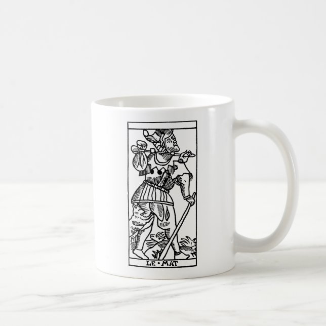 Caneca De Café Cartão de Tarot: O tolo (Direita)