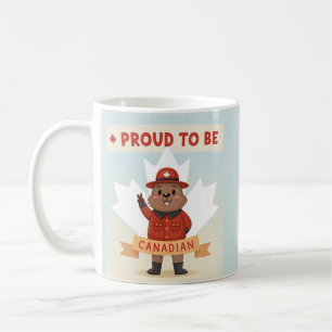 Caneca De Café Cartão Orgulhoso por Ser Canadense