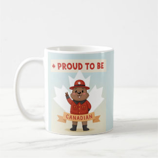 Caneca De Café Cartão Orgulhoso por Ser Canadense