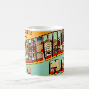 Caneca De Café Cartão postal antigo de Asheville NC
