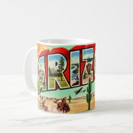 Caneca De Café Cartão postal antigo do Arizona