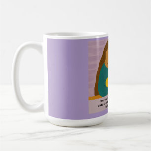Caneca De Café Cartão postal confortante da mãe e do bebê Isaías