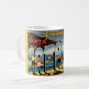 Caneca De Café Cartão postal da Ilha Santa Catalina