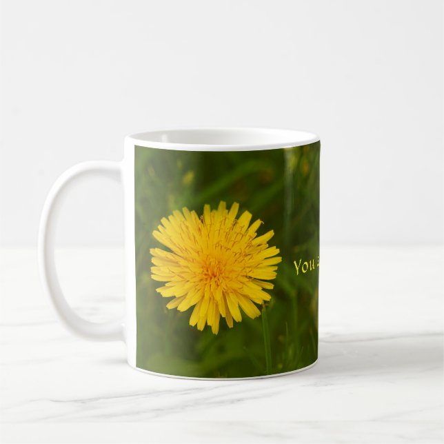 Caneca De Café Cartão-postal Dandelion (Esquerda)