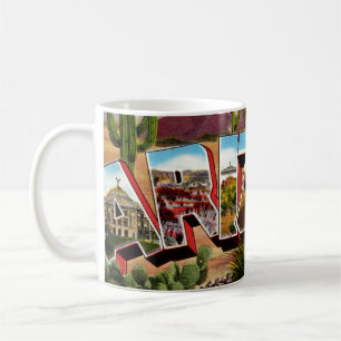 Caneca De Café Cartão Postal de Boas-Vindas do Arizona