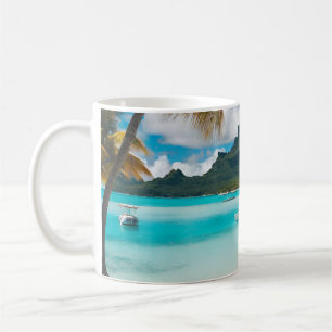 Caneca De Café Cartão Postal de Bora Bora (2)