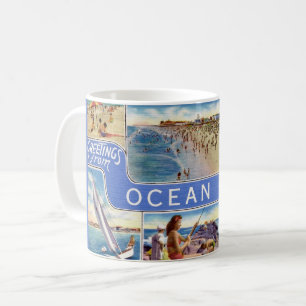 Caneca De Café Cartão postal de Ocean City NJ