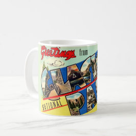 Caneca De Café Cartão-postal de Saudações do Parque Glacier