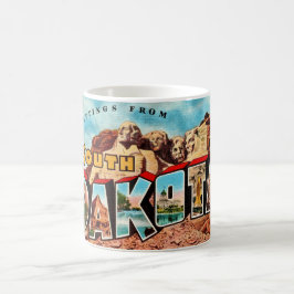 Caneca De Café Cartão postal do Mt Rushmore Dakota do Sul
