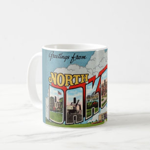 Caneca De Café Cartão postal para a Dakota do Norte