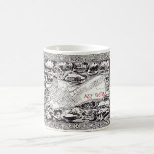 Caneca De Café Cartão postal West Vintage Key