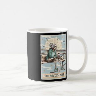 Caneca De Café Cartão Tarot de Futebol Mãe Retro Esqueleto de Fut