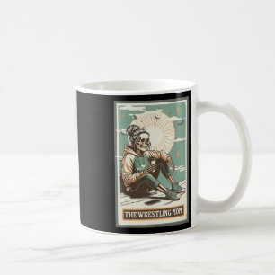 Caneca De Café Cartão Tarot de Mãe de Luta Livre Retro Esqueleto