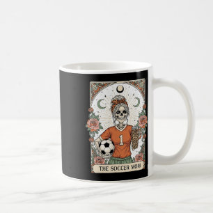 Caneca De Café Cartão Tarot Esqueleto de Mãe Futebolista Mãe Fute