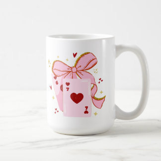 Caneca De Café Cartas de Baralho do Dia dos Namorados 6 7 camisa,