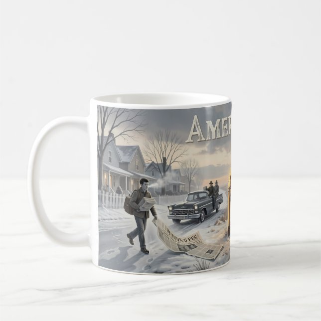 Caneca De Café Cartaz da Estrada da Nostalgia do American Pie (Esquerda)