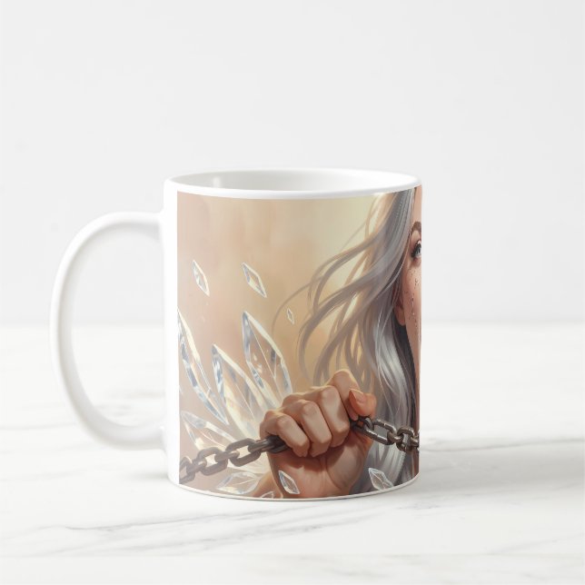 Caneca De Café Cartaz de Arte Força Interior Liberdade (Esquerda)