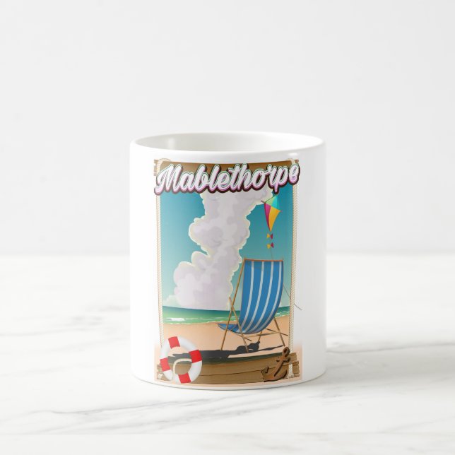 Caneca De Café Cartaz de férias de Mablethorpe (Centro)