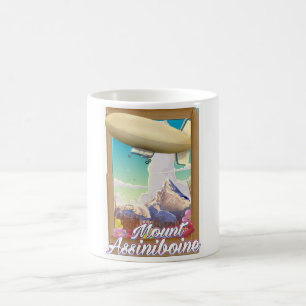 Caneca De Café Cartaz de férias do dirigível Monte Assiniboine