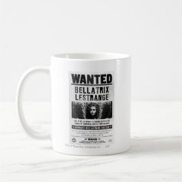 Caneca De Café Cartaz de Procurado de Bellatrix Lestrange