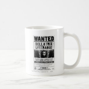 Caneca De Café Cartaz de Procurado de Bellatrix Lestrange