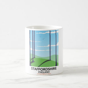 Caneca De Café cartaz de trem de Staffordshire Inglaterra
