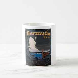 Caneca De Café Cartaz de viagem antigo das Bermudas