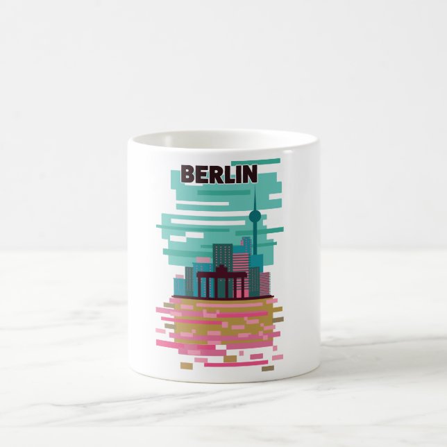 Caneca De Café Cartaz de viagem de Berlim (Centro)