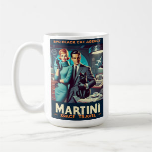 Caneca De Café Cartaz de Viagem Espacial Martini SP5: Agência Bla