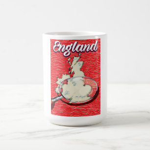 Caneca De Café Cartaz de viagem estilo vintage Inglaterra